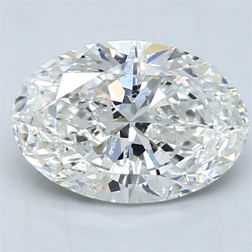 2.01 carat G-SI2 Natūralus Oval Deimantas (1)