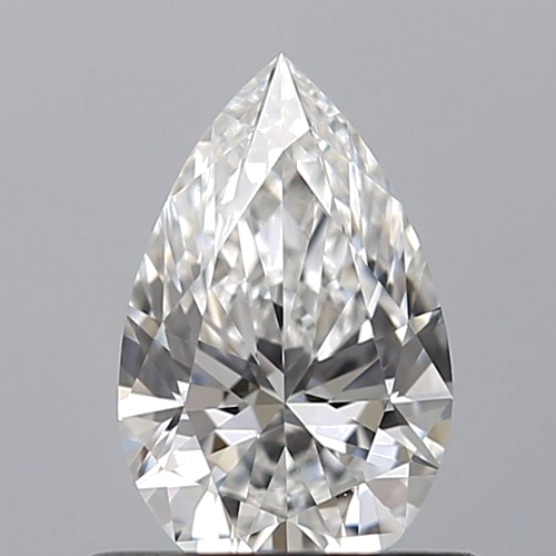 0.54 carat E-IF Natūralus Pear Deimantas (1)