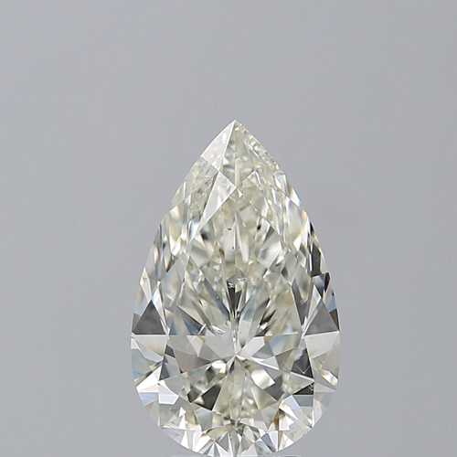 4.03 carat K-SI1 Natūralus Pear Deimantas (1)