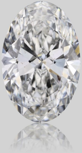 0.52 carat F-SI1 Natūralus Oval Deimantas (1)