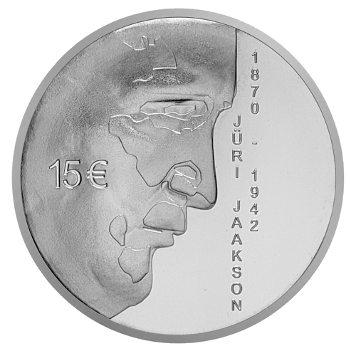 2020 Estonia Jüri Jaakson 15 Euro Silver Coin (1)