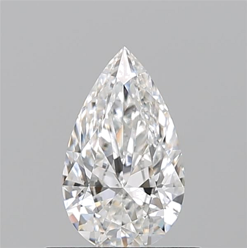 0.5 carat F-VVS2 Natūralus Pear Deimantas (1)