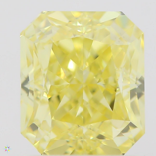1.01 carat Fancy Intense  Yellow-VS1 Natūralus Radiant Deimantas (1)