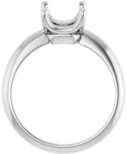 Sužadėtuvių Žiedas „Solitaire Crown-Inspired“ 14k white gold Emerald 9mm x 7mm (2)