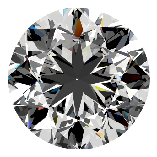 0.3 carat E-VS2 GD cut Natūralus Round Deimantas (1)