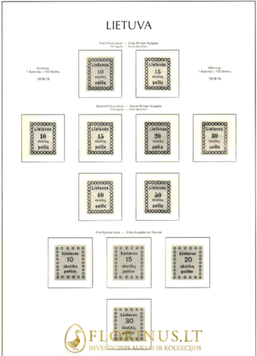 Lithuania 1918 - 1940 (Illustrated album pages) (1)