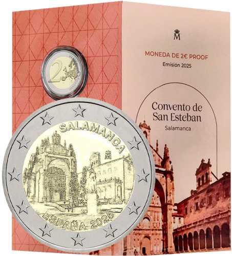 2025 Spain Salamanca Old Town 2 Euro Proof Coin (1)