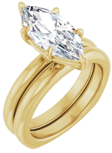 Sužadėtuvių Žiedas „Claw-Prong Euro Shank“ 14k yellow gold Marquise 15mm x 7mm (6)