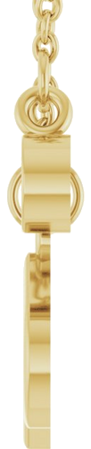 Pakabukas „Accented Initial“ 14k yellow gold Round 3mm (4)