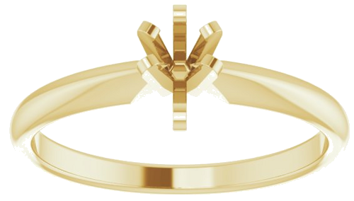 Sužadėtuvių Žiedas „Solitaire“ 14k yellow gold Pear 5.5mm x 3.5mm (3)