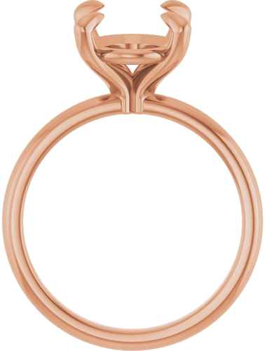 Sužadėtuvių Žiedas „Solitaire“ 14k rose gold Oval 11mm x 9mm (2)