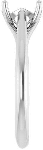Sužadėtuvių Žiedas „Solitaire“ 14k white gold Emerald 6mm x 4mm (4)