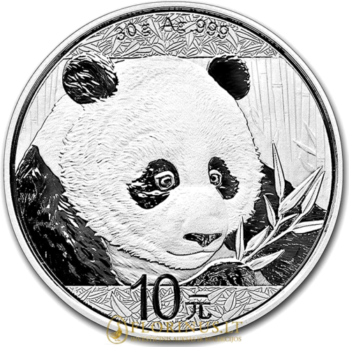 2018 Panda, China, 10 Yuan, 30 g silver coin (1)
