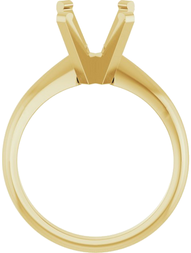Sužadėtuvių Žiedas „Heavyweight Solitaire“ 14k yellow gold Emerald 9mm x 7mm (2)