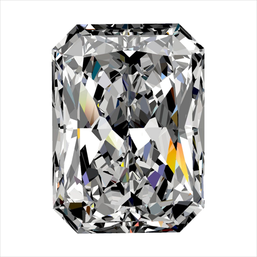 0.33 carat F-VS2 Natūralus Radiant Deimantas (1)