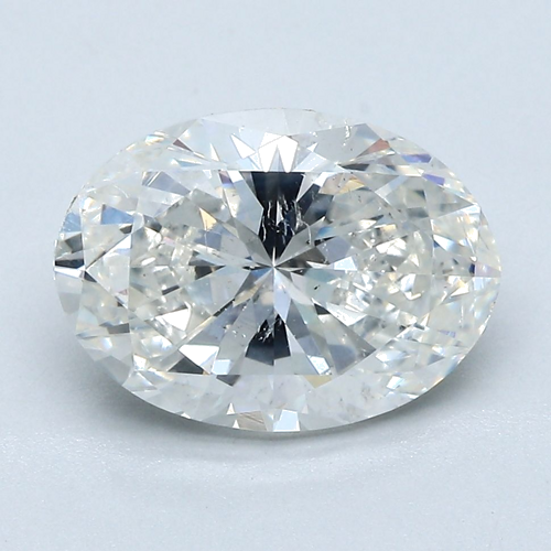3.01 carat H-SI2 Natūralus Oval Deimantas (1)