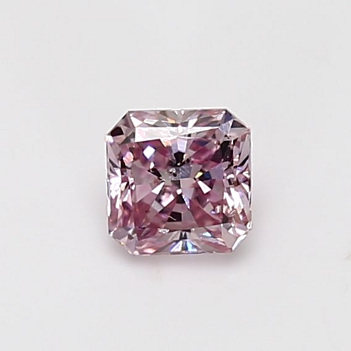0.54 carat Purplish Pink-SI2 Natūralus Radiant Deimantas (1)