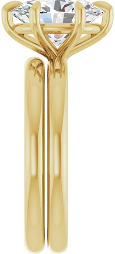 Sužadėtuvių Žiedas „Claw-Prong“ 18k yellow gold Oval 10mm x 8mm (9)