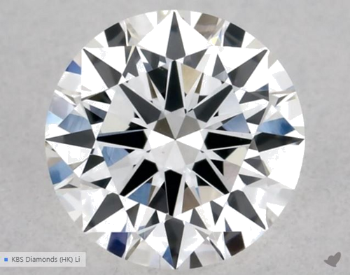 0.4 carat E-VS1 Excellent cut Natūralus Round Deimantas (1)