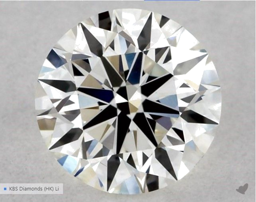 0.55 carat I-VVS2 Excellent cut Natūralus Round Deimantas (1)