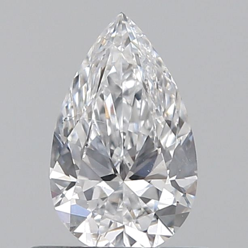 0.5 carat D-VS2 Natūralus Pear Deimantas (1)