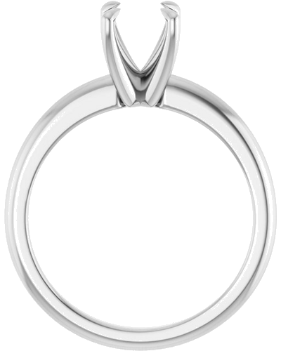 Sužadėtuvių Žiedas „Claw-Prong Solitaire“ 10k white gold Round 6.5mm (2)