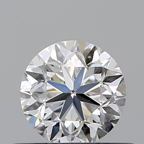 0.51 carat F-VVS2 GD cut Natūralus Round Deimantas (1)