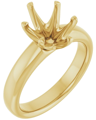 Sužadėtuvių Žiedas „Solstice Solitaire®“ 14k yellow gold Oval 10mm x 8mm (1)