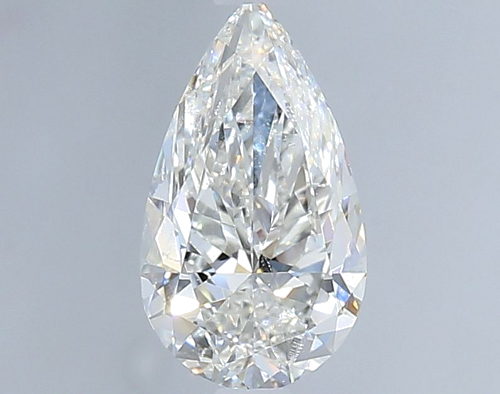 1.0 carat F-SI2 Natūralus Pear Deimantas (1)