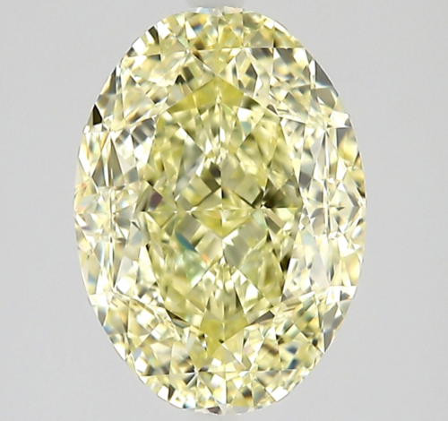 2.11 carat Fancy Light Yellow-VVS1 Natūralus Oval Deimantas (1)