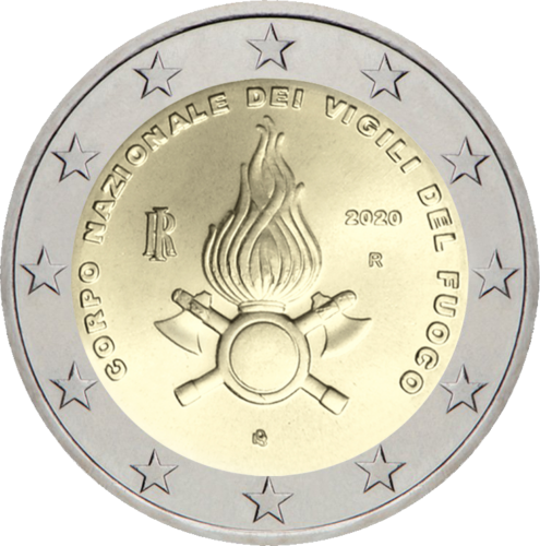 2020 Italy Vigili del Fuoco 2 euro coin (1)