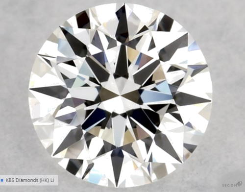 0.32 carat F-VS1 Excellent cut Natūralus Round Deimantas (1)