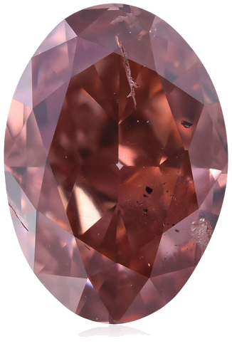 1.04 carat Fancy Deep Brownish Orangey Pink-SI2 Natūralus Oval Deimantas (1)