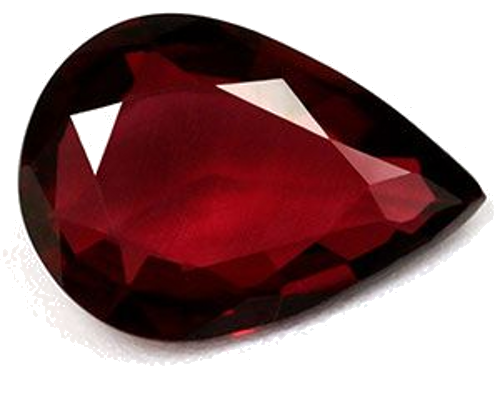 0.61 carat RED Pear Rubinas (1)