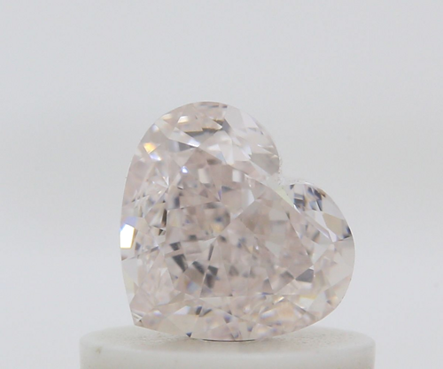 0.55 carat Very Light Pink-VS2 Natūralus Heart Deimantas (1)