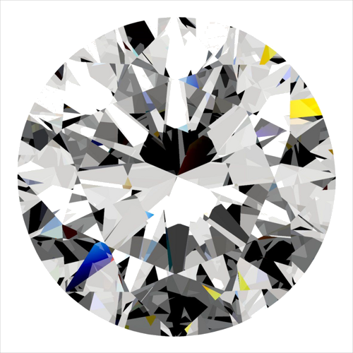 0.3 carat D-VS2 Excellent cut Natūralus Round Deimantas (1)