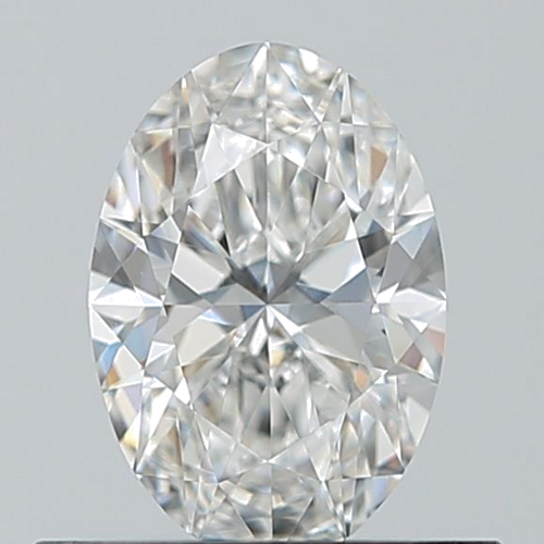 0.5 carat F-VVS2 Natūralus Oval Deimantas (1)