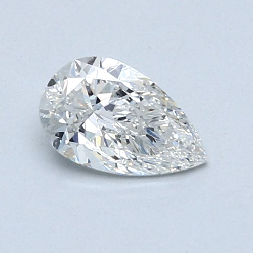 0.6 carat G-SI2 Natūralus Pear Deimantas (1)