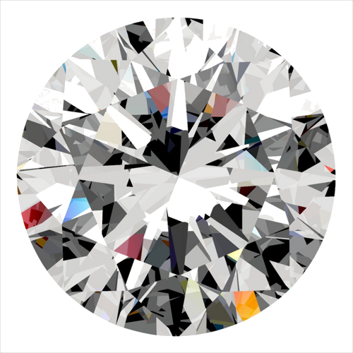 0.3 carat D-VVS2 Excellent cut Natūralus Round Deimantas (1)
