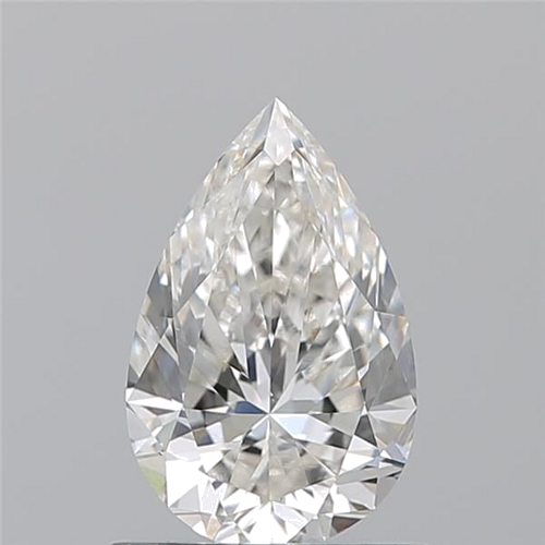 0.9 carat H-VS2 Natūralus Pear Deimantas (1)