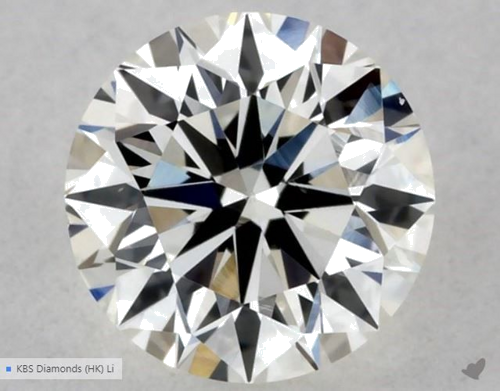 0.4 carat I-VS1 Excellent cut Natūralus Round Deimantas (1)
