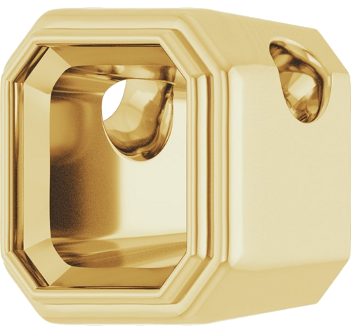 Pakabukas „Bezel-Set Solitaire“ 14k yellow gold Asscher 6mm (2)