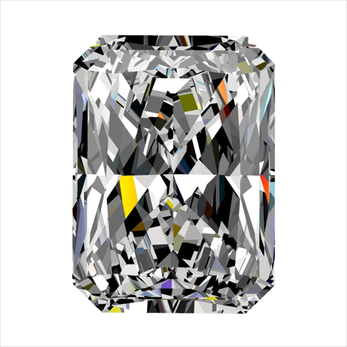 0.4 carat G-VS2 Natūralus Radiant Deimantas (1)
