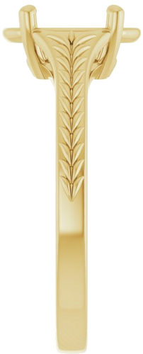 Sužadėtuvių Žiedas „Solitaire“ 14k yellow gold Oval 8mm x 6mm (4)
