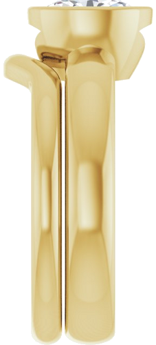 Sužadėtuvių Žiedas „Bezel-Set Solitaire“ 14k yellow gold Oval 7.5mm x 5.5mm (9)