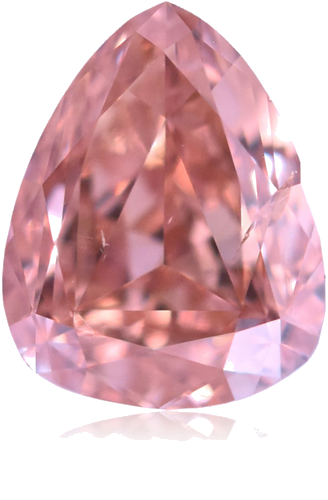0.39 carat Fancy Intense Orangey Pink-SI2 Natūralus Pear Deimantas (1)