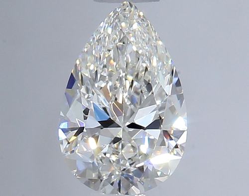 0.51 carat G-VVS2 Natūralus Pear Deimantas (1)