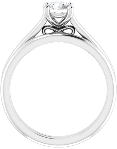 Sužadėtuvių Žiedas „Infinity-Inspired“ 950 Platinos Round 5.5mm (7)