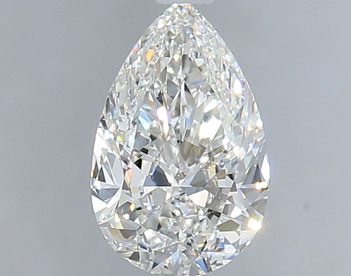 0.9 carat G-VS2 Natūralus Pear Deimantas (1)