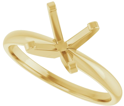 Sužadėtuvių Žiedas „Solitaire“ 14k yellow gold Round 8mm (5)